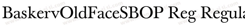 BaskervOldFaceSBOP Reg Regular字体转换